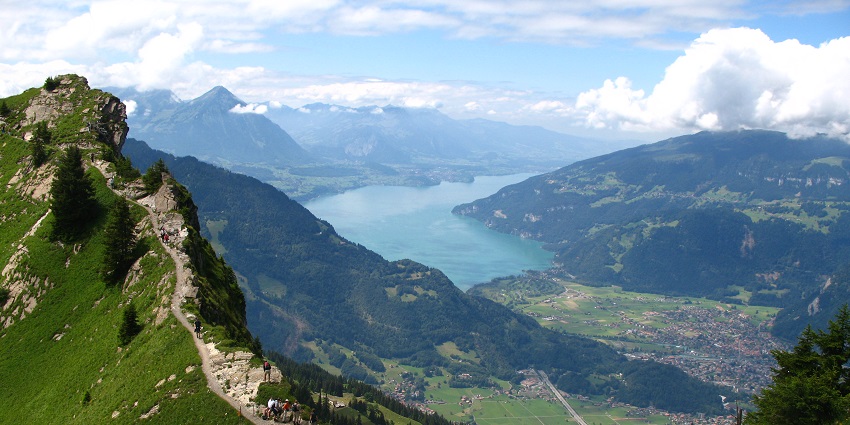Ride a cogwheel train to a panoramic viewpoint with flower gardens and mountain music shows.