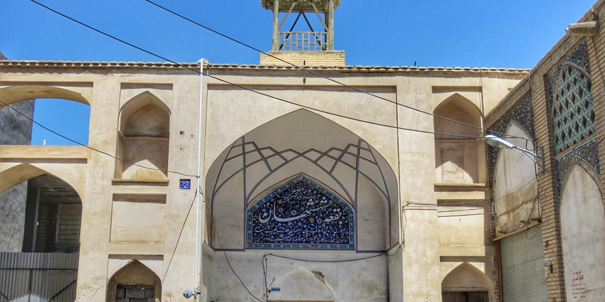 The Turquoise dome and glazed tiles of the Shahshahan Mausoleum reflect Timurid detail