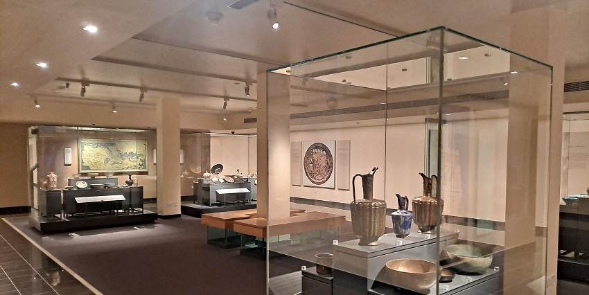 Antique items on display at the Sharjah Museum of Islamic Civilisation, one of the famous monuments in Sharjah.