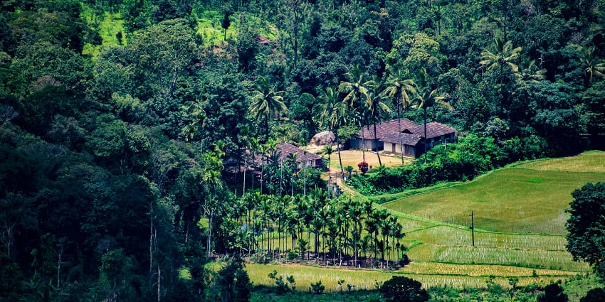 Lush landscapes of Skandagiri, a top place to visit near Bangalore for 3 days.