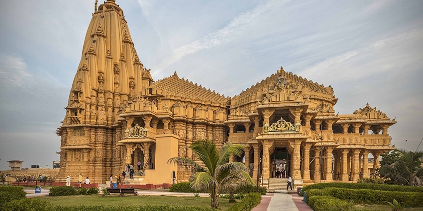 Magnificent temple, dedicated to Lord Shiva, echoing centuries of devotion, one of the most beautiful places to visit in Gujarat in May.