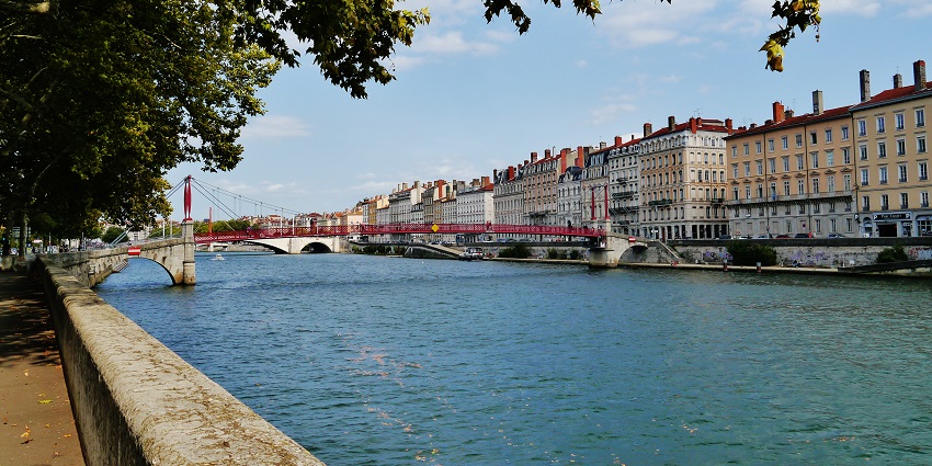 Things to do in Lyon in July include enjoying peaceful riverside walks and bridges