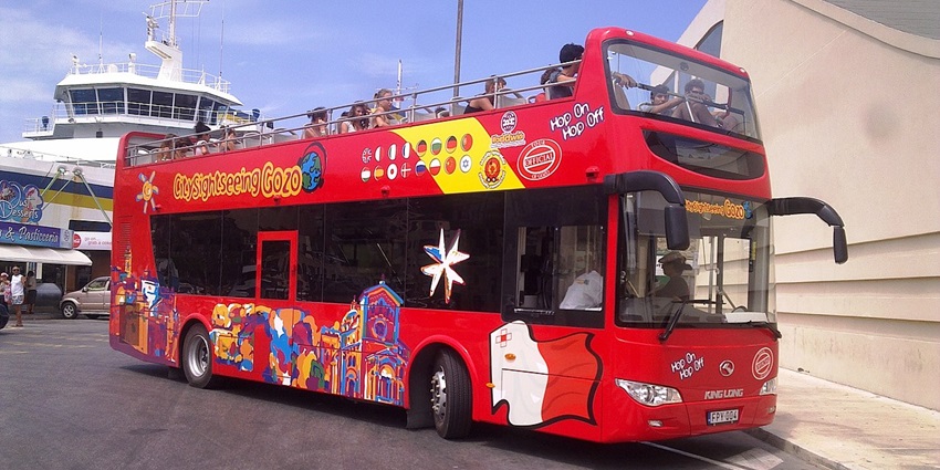 Beirut hop-on hop-off bus tour offering panoramic views of landmarks is one of the interesting things to do in Beirut.