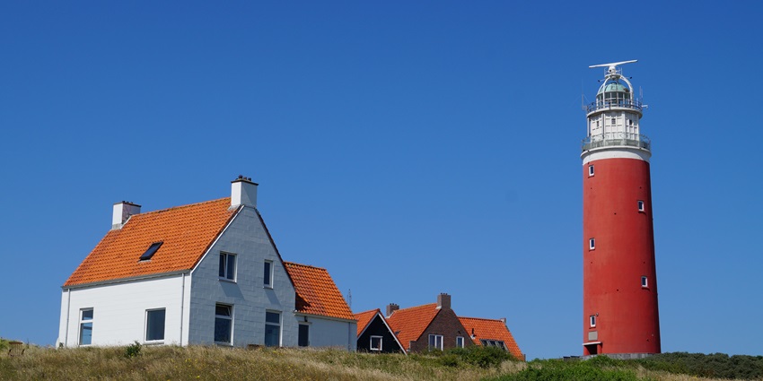 The scenic view of Texel Island's beaches, one of the pristine islands in the Netherlands.