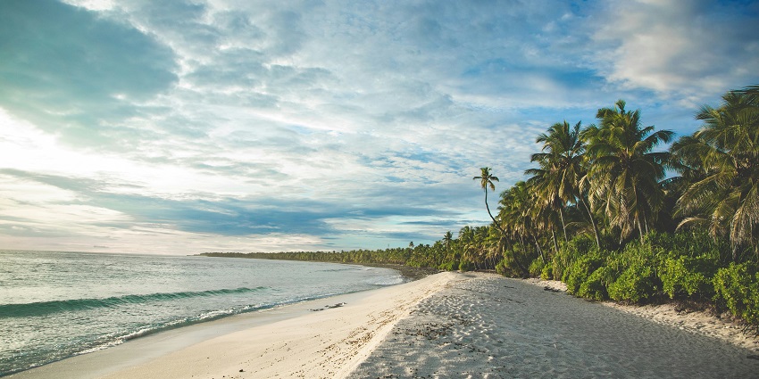 Sunny beach in wet season for those asking which month is best to visit Maldives