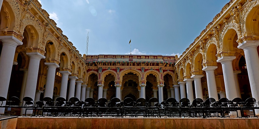Thirumalai Naicker Palace, a stunning architectural gem, popular places to see near Madurai