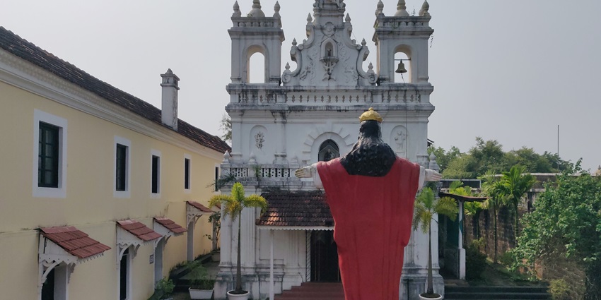 The Church of Saint Anthony is one of the best places to visit in Goa in January
