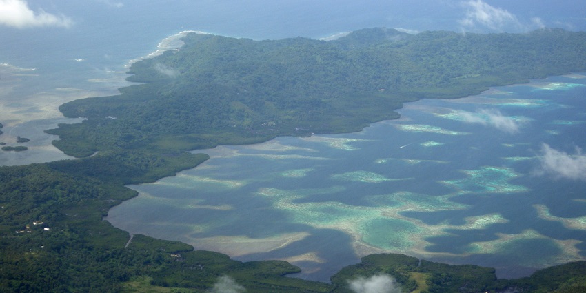 Swim in hidden sea caves and bask on sand beaches on volcanic Tol Island in Chuuk State.