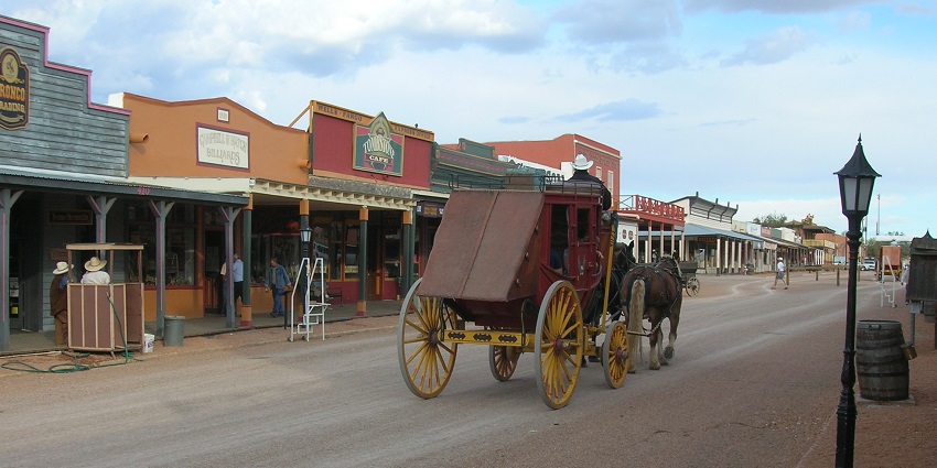 The Tombstone Historic District, one of the historical places in Arizona to explore