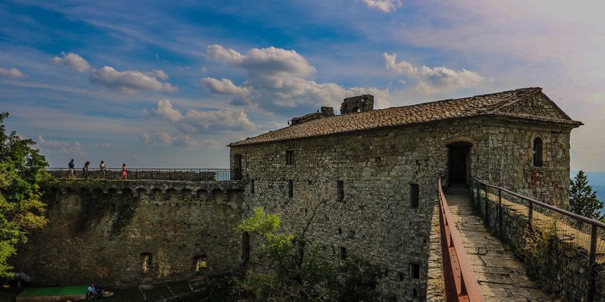 Things to do in Cortona include climbing the medieval ramparts of Girifalco hilltop fortress