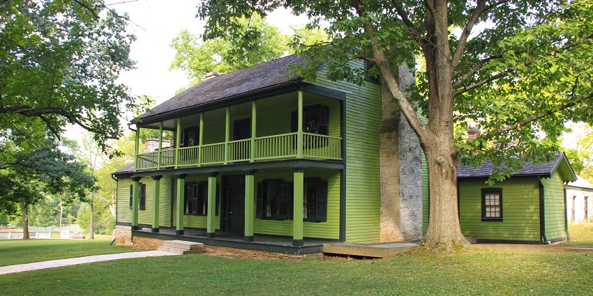 Ulysses S. grant national historic site in st. Louis with green architectural buildings