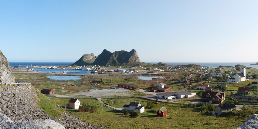 Pitch a tent and soak in daylight under Norway’s midnight sun, Værøy, a Lofoten archipelago.