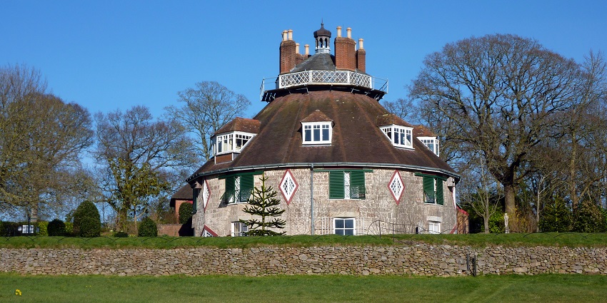 Things to do in East Devon include touring a rare 16-sided home with quirky interiors