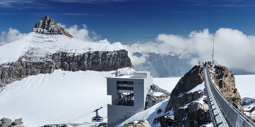 Take a cable car ride to Glacier 3000, among the best things to do in Gstaad, Switzerland.