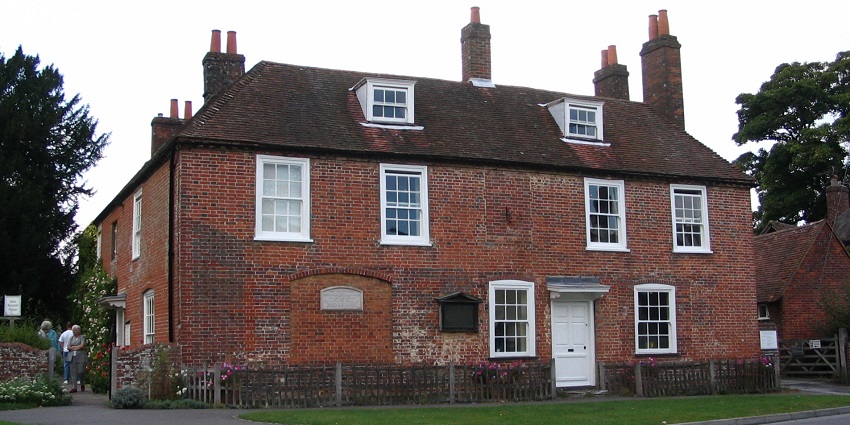 Exploring Jane Austen’s charming red-brick cottage museum in Chawton village, one of the top things to do in Winchester.
