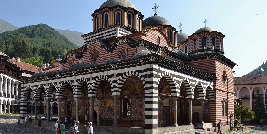 Things to do in Bulgaria include visiting the painted frescoes and the rich heritage of the largest and most sacred monastery.