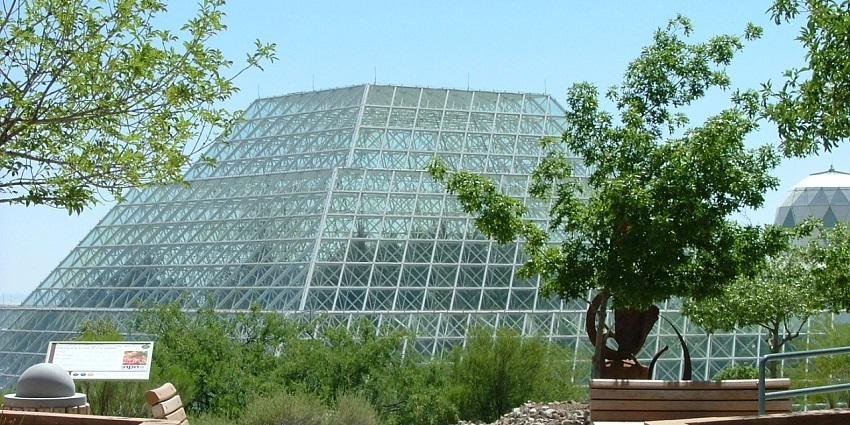 Learn about desert ecosystems and sustainable living concepts at Phoenix’s Desert Biosphere.