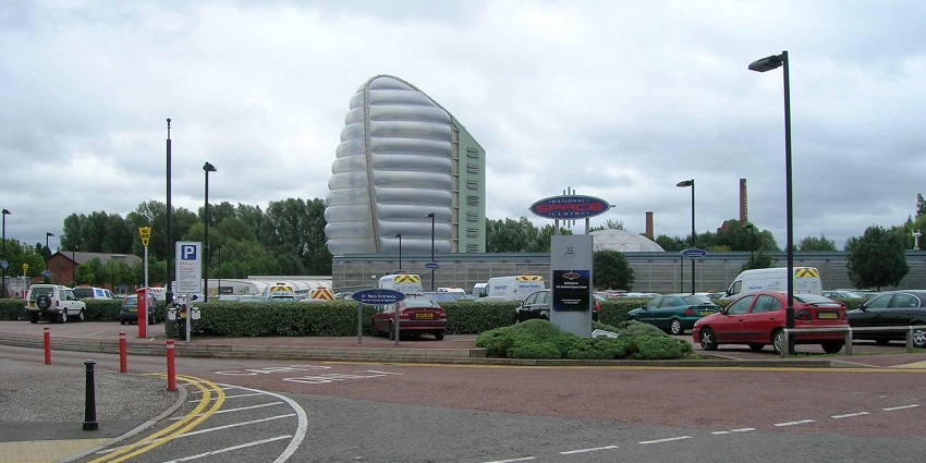 Things to do in Leicester include visiting the museum with rocket towers, space suits.
