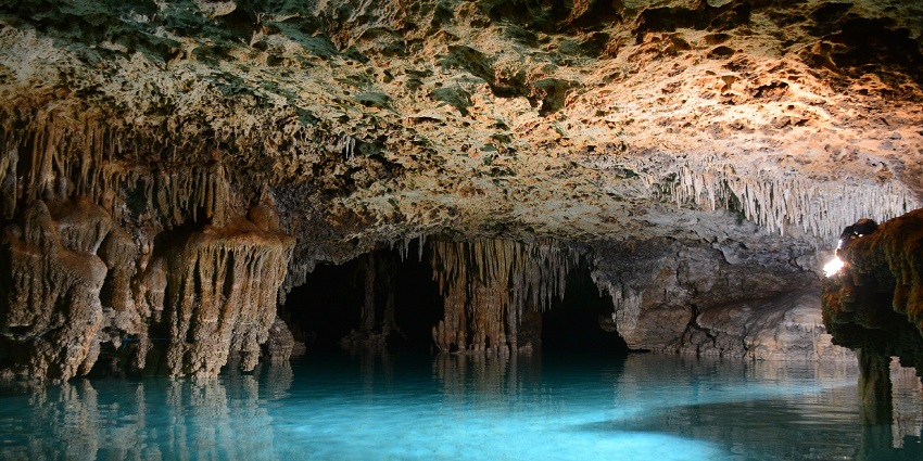 Things to do in Riviera Maya, Mexico, include exploring eerie caves and crystal rivers.