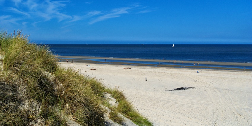 The serene shoreline of Vlieland Island is among the top islands in Netherlands.
