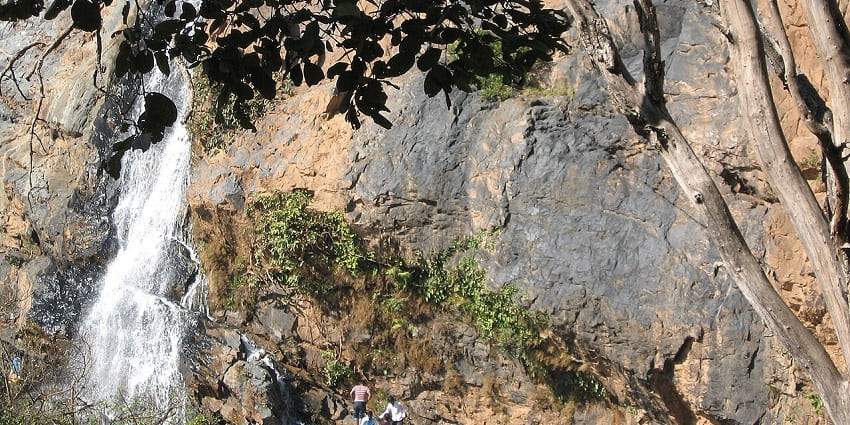 Places to visit near Jamshedpur within 200km include the waterfall that crashes into a forested gorge.
