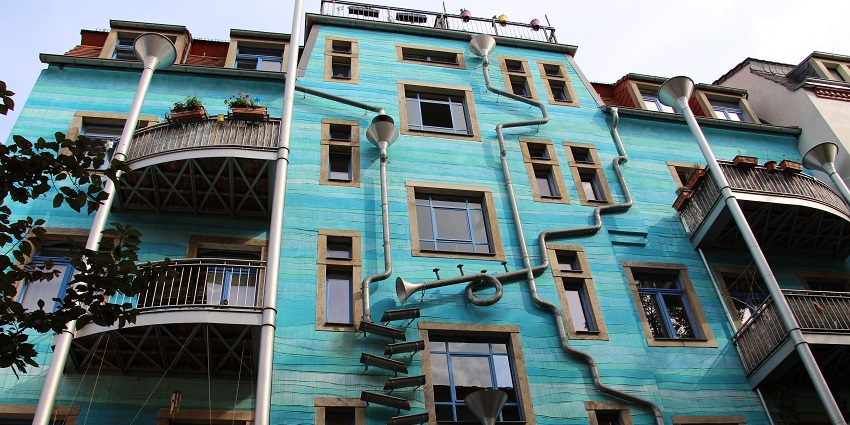 Explore the unique and colorful Kunsthofpassage, an artistic courtyard filled with creative installations in Dresden.
