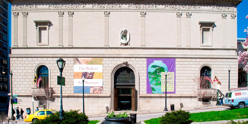 Admiring diverse art collections spanning centuries at the Walters Art Museum, one of the best things to do in Baltimore.