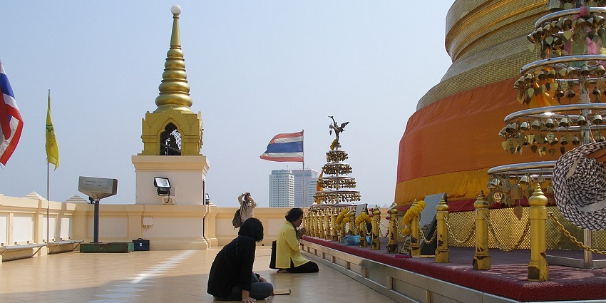 Climb to the top of this sacred hilltop temple for panoramic views of Bangkok and a peaceful spiritual atmosphere.