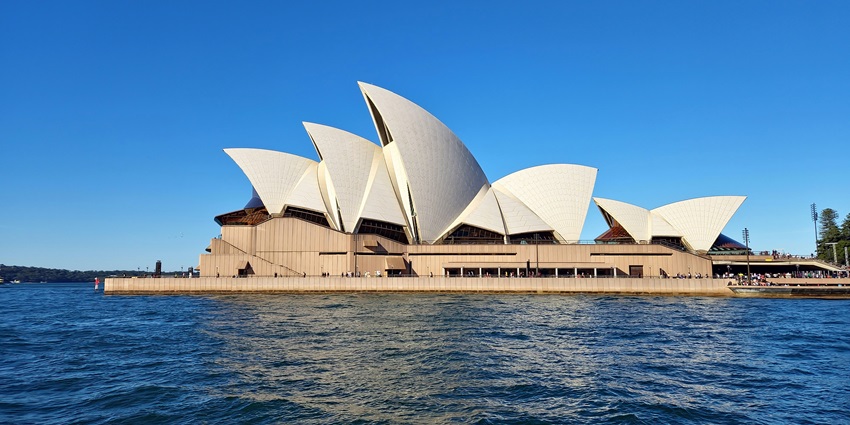 Sydney Opera House in Australia, oe of the breathtaking places to visit near New Zealand.