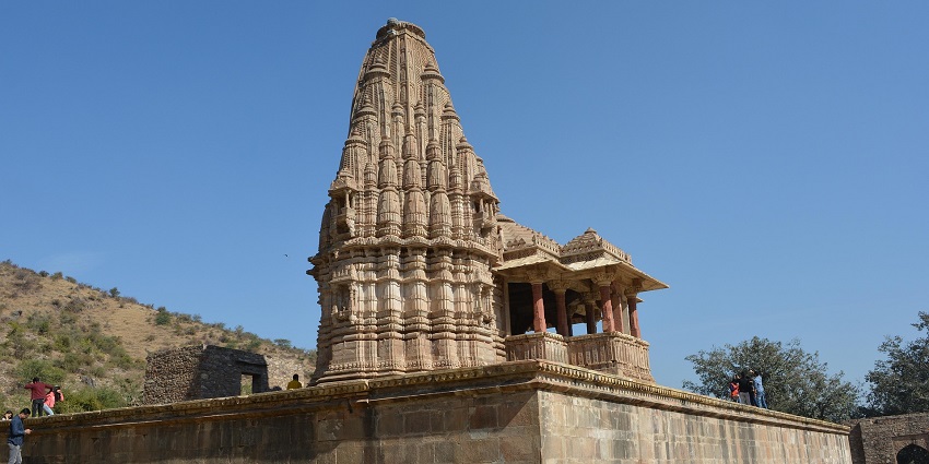 Scenic view of Barua Sagar with natural landscape and historic surroundings.