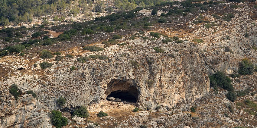 Historic exterior of Avshalom Cave, one of the fascinating places to visit near Jerusalem.