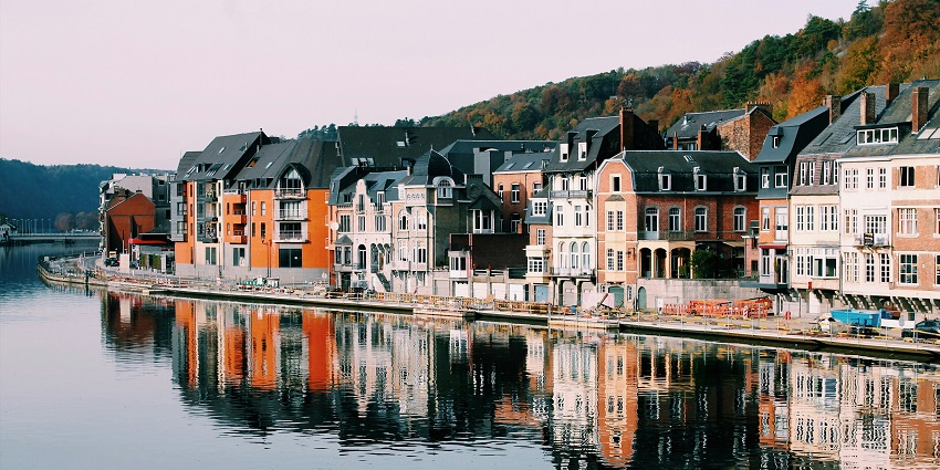 Dinant, Belgium, is a charming and picturesque places to visit near Spain.
