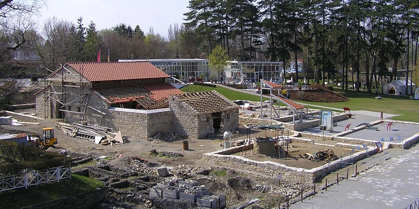 Carnuntum Roman city in Austria, with old ruined architecture, broken walls, among the places to visit near Vienna.