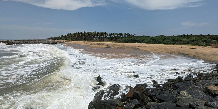 A scenic view of Chandipur Beach, one of the top places to visit in Odisha in November.