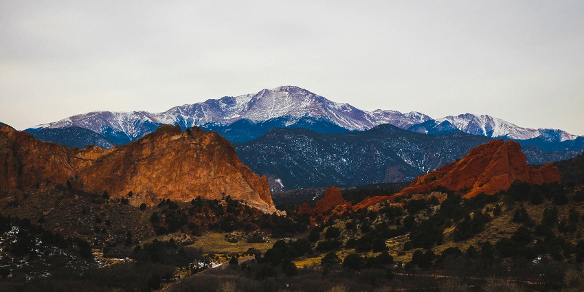 Colorado Springs, with mountain scenery and landmarks, is one of the places to visit near Denver.