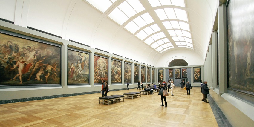 Explore a vibrant gallery hall showcasing art, one of the popular things to do in Hays KS.