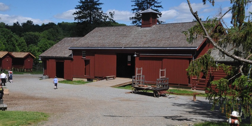 Exploring the rustic barn is one of the most authentic things to do in Morristown NJ.