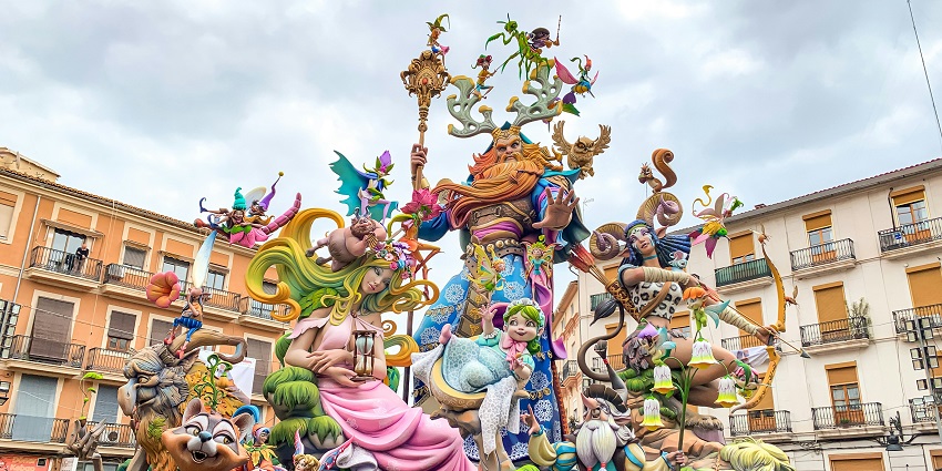 Festes De Sant Joan festival with lively crowds and colorful celebrations in Ciutadella.