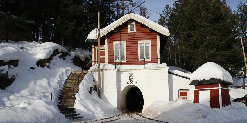 Explore the historic entrance to Kongsberg Silver Mine, a fascinating thing to do in Kongsberg Norway.