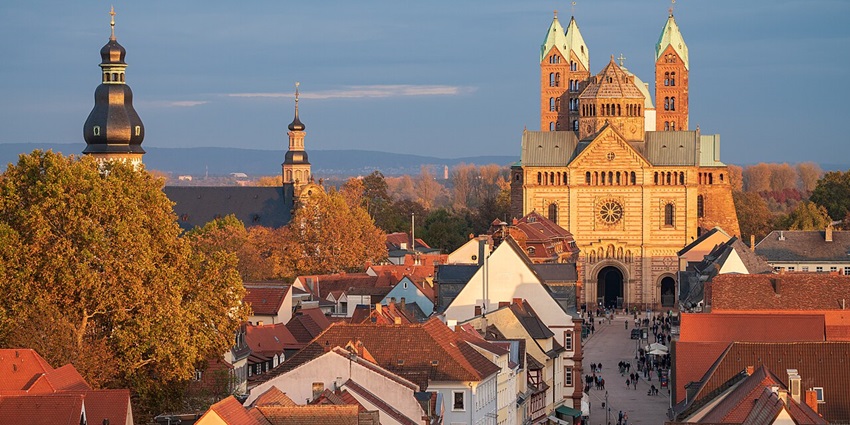 Historic Speyer Cathedral in Germany, one of the remarkable places to visit near Norway.