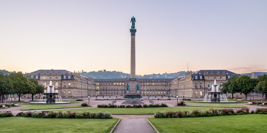 Neues Schloss and Jubilee Column in Stuttgart top places to visit near Poland.
