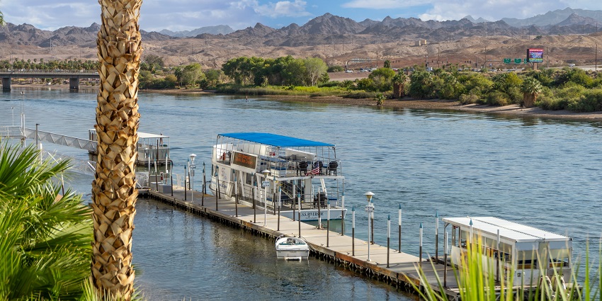 Scenic Colorado River cruise, one of the relaxing places to visit near California.