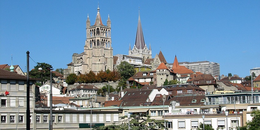 Gothic cathedral in Lausanne with stunning architecture, one of the top places to visit near Geneva.
