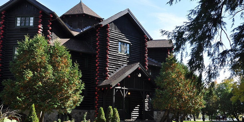 Montebello Castle, surrounded by trees, is one of the best places to visit near Ottawa.