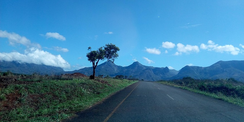 Lush green hills and farmland in Gurúè, Mozambique, amongst the best places to visit near Kenya.