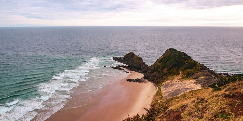 Peaceful Otaki Beach with wide sands and gentle waves, a relaxing place to visit near Wellington.