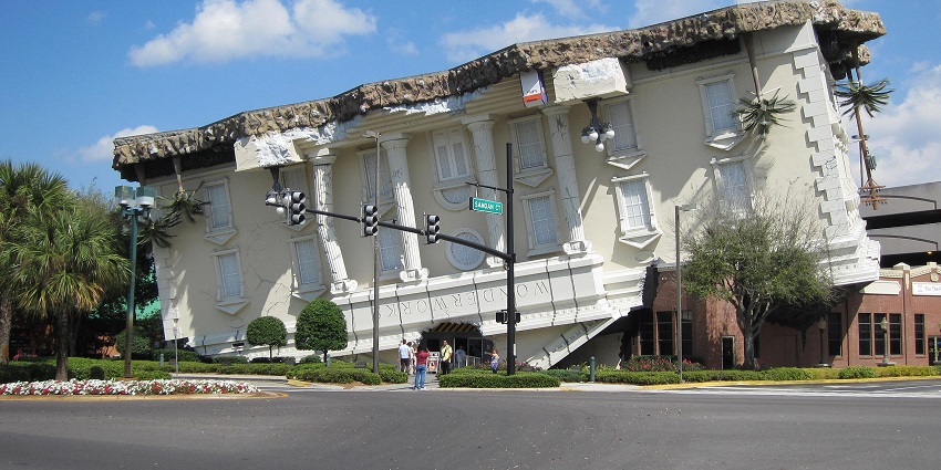 Visiting WonderWorks is one of the most unique things to do in Pigeon Forge.
