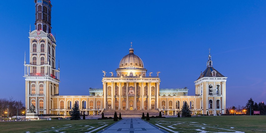 Basilica of Our Lady of Licheń in Poland, one of the grand places to visit near Norway.