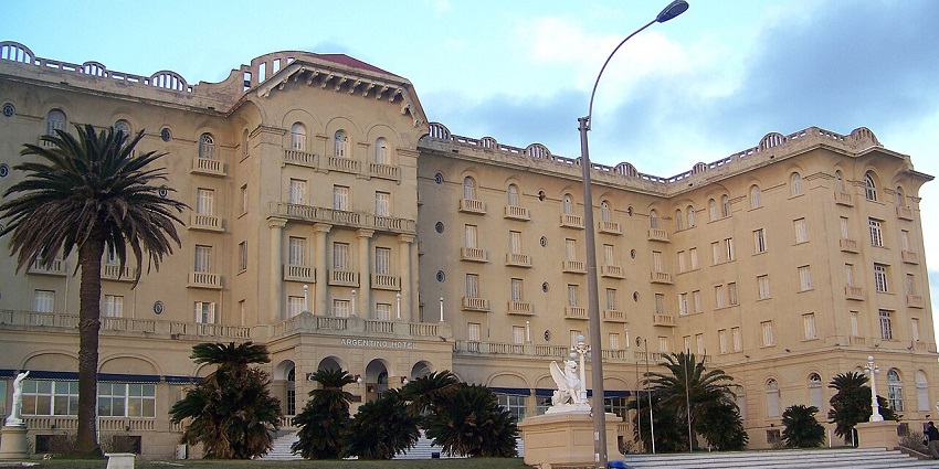 Visiting the Argentino Hotel spa is one of the best things to do in Piriapolis Uruguay.
