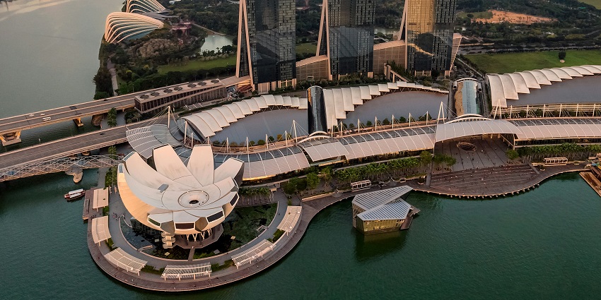 Marina Bay in Singapore cityscape view one of the places to visit near Philippines.